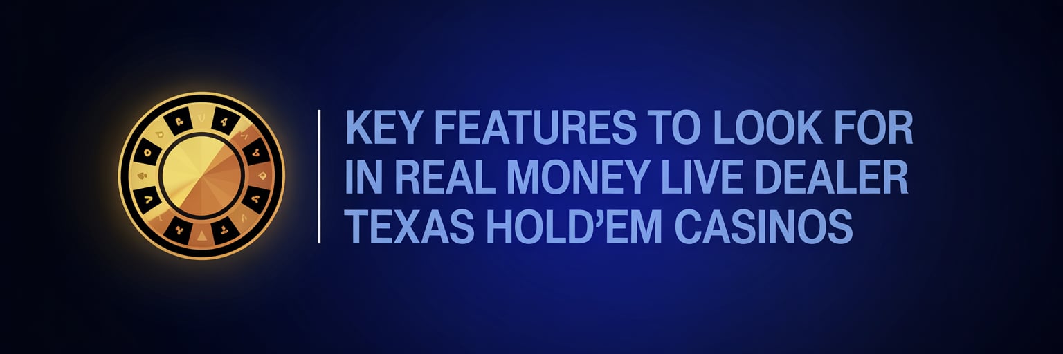 Key Features to Look for in Real Money Live Dealer Texas Hold'em Casinos